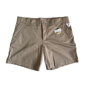 Riders by Lee Women's Tan Flat Front Shorts